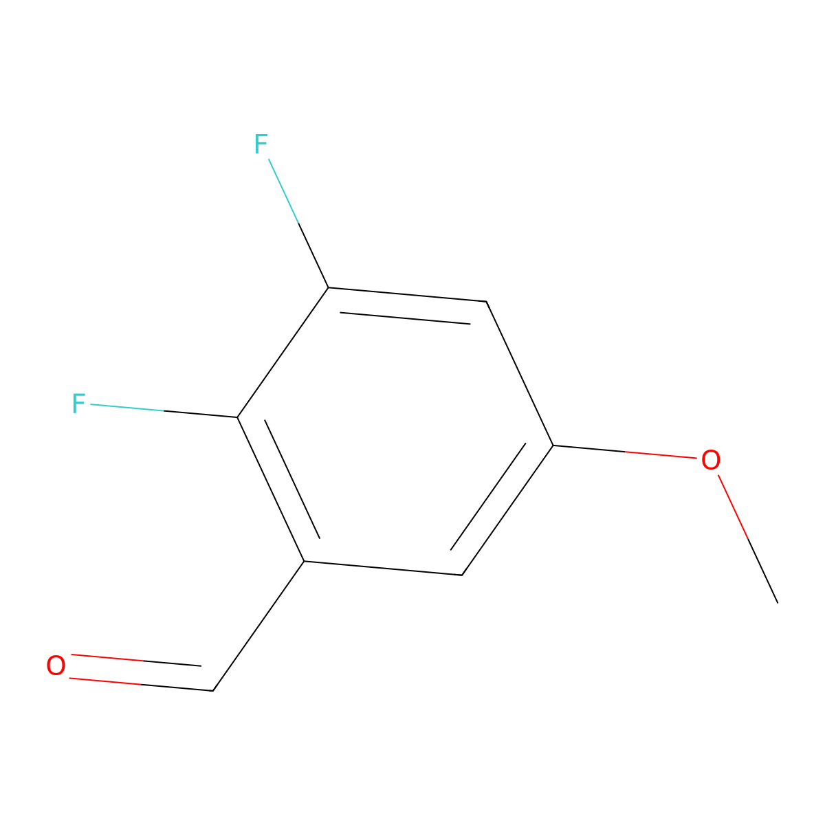 2,3-Difluoro-5-methoxybenzaldehyde molecular structure, CAS 1785406-80-5