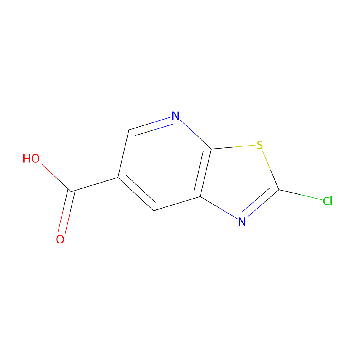 2-Chloro-[1,3]thiazolo[5,4-b]pyridine-6-carboxylic acid molecular structure, CAS 1785446-73-2