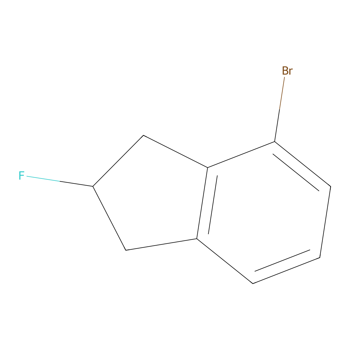 4-Bromo-2-fluoro-indane molecular structure, CAS 1785448-62-5