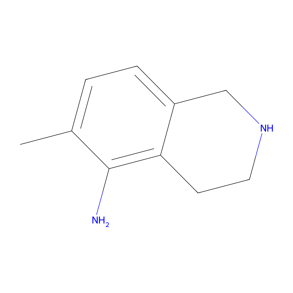 6-Methyl-1,2,3,4-tetrahydroisoquinolin-5-amine molecular structure, CAS 1785452-14-3