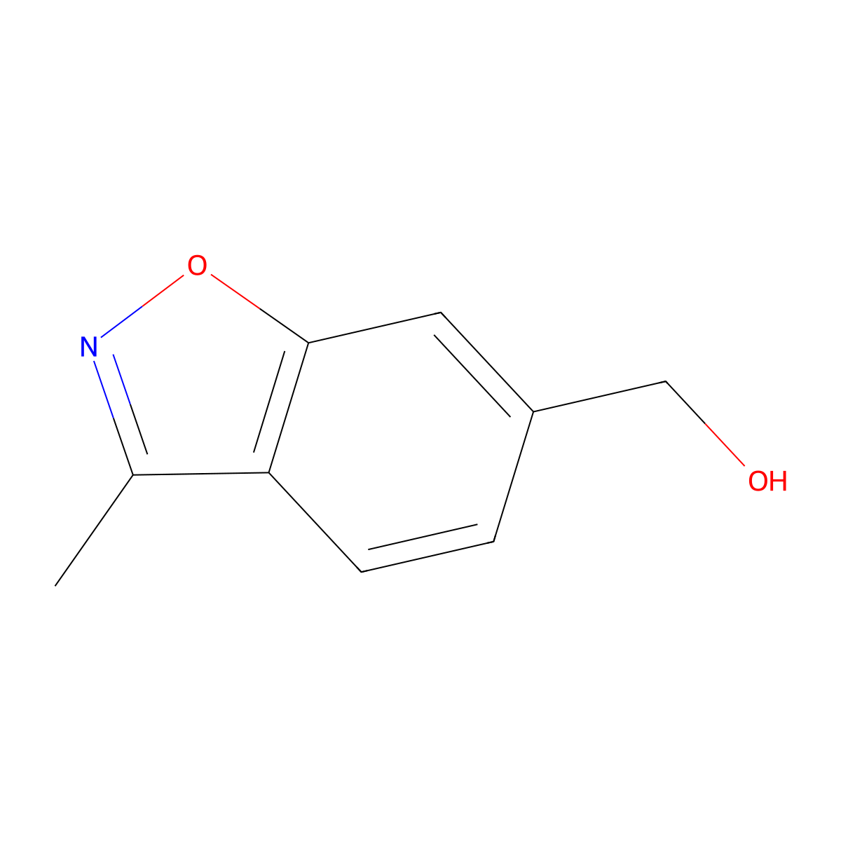 (3-Methyl-1,2-benzoxazol-6-yl)methanol molecular structure, CAS 1785453-07-7