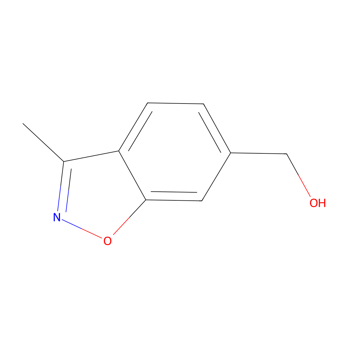 (3-Methyl-1,2-benzoxazol-6-yl)methanol molecular structure, CAS 1785453-07-7