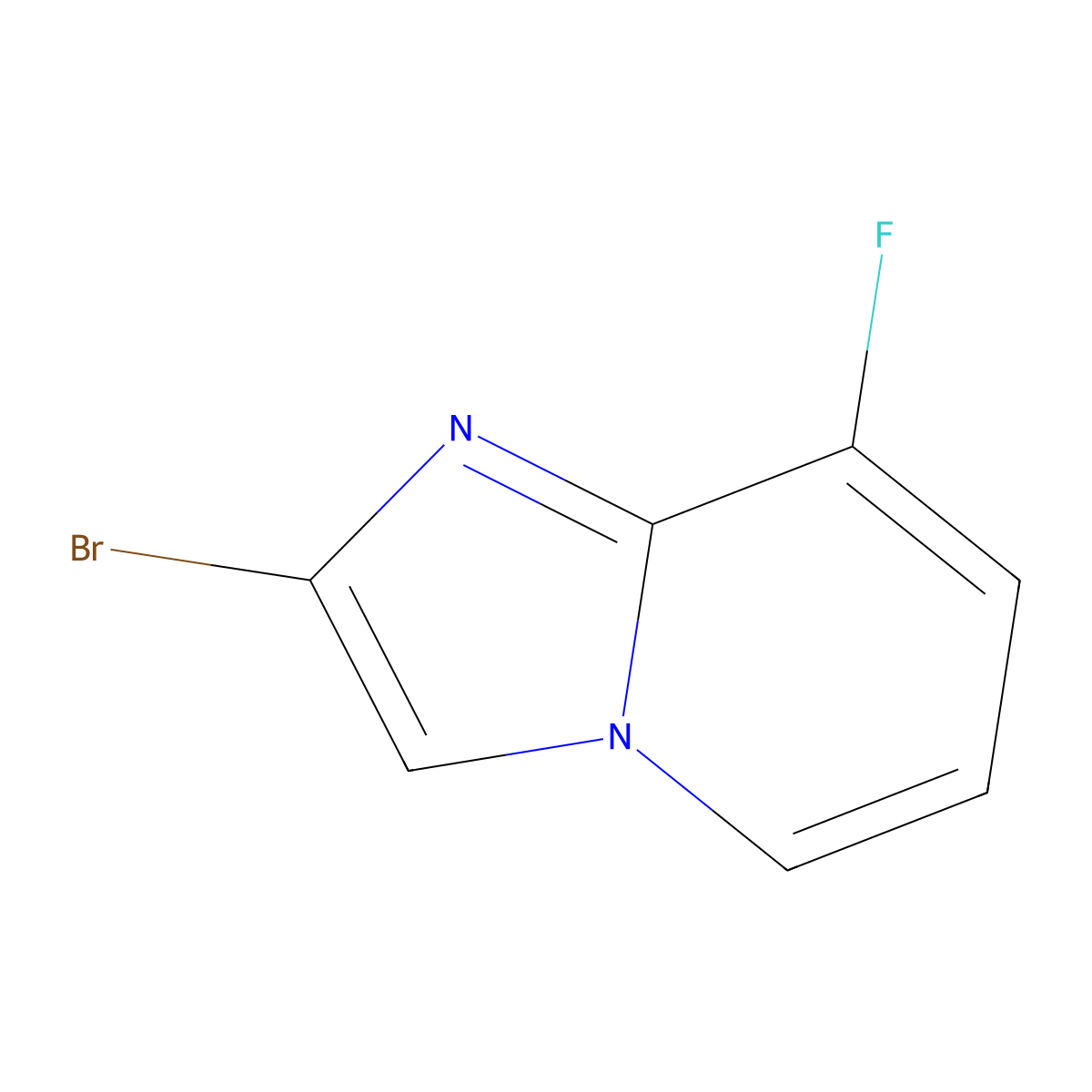 2-Bromo-8-fluoro-imidazo[1,2-a]pyridine molecular structure, CAS 1785456-45-2