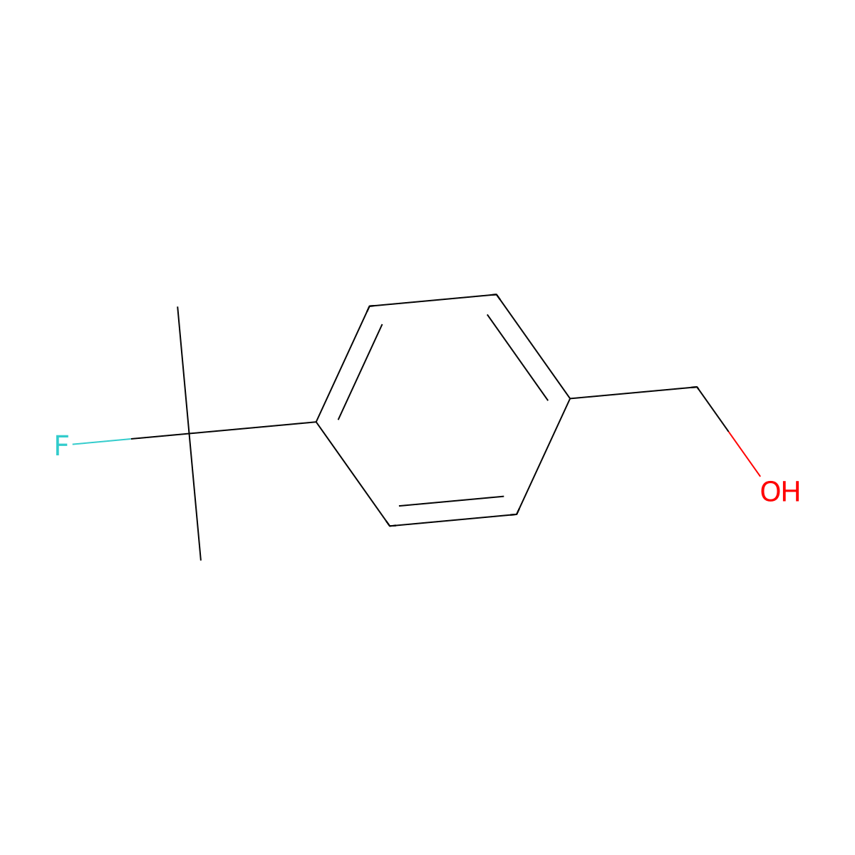 [4-(2-Fluoropropan-2-yl)phenyl]methanol molecular structure, CAS 1785467-72-2