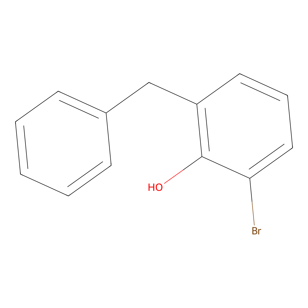 2-Benzyl-6-bromophenol molecular structure, CAS 178547-10-9