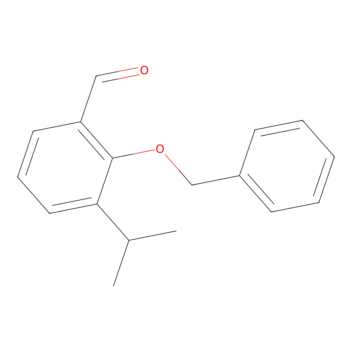 2-(Benzyloxy)-3-isopropylbenzaldehyde molecular structure, CAS 178547-21-2