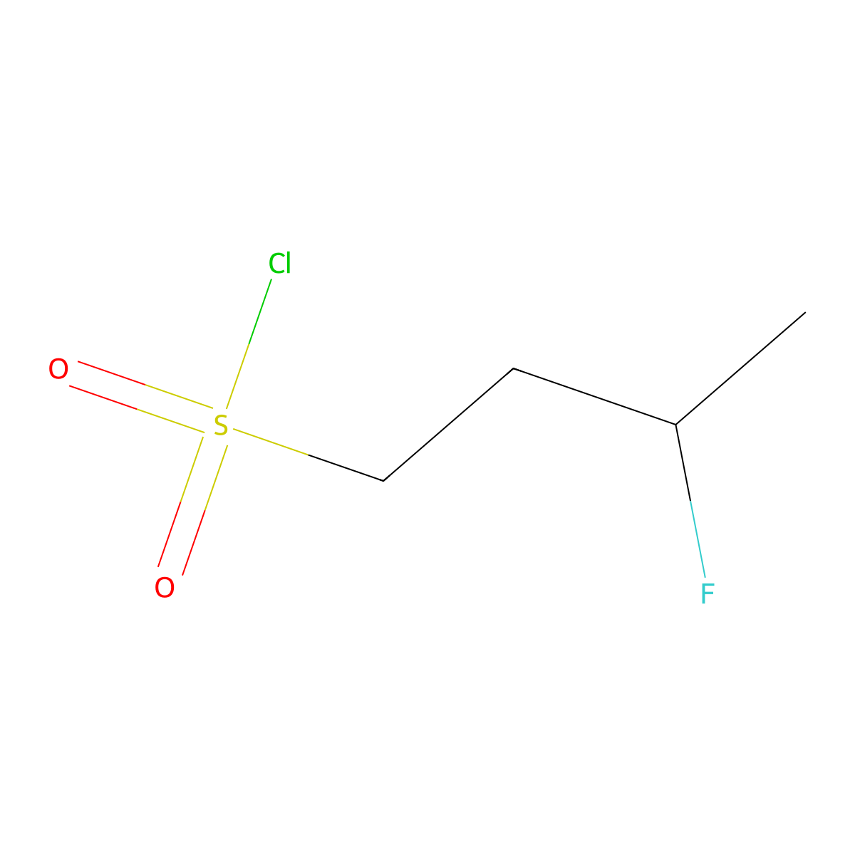 3-Fluorobutane-1-sulfonyl chloride molecular structure, CAS 1785492-58-1