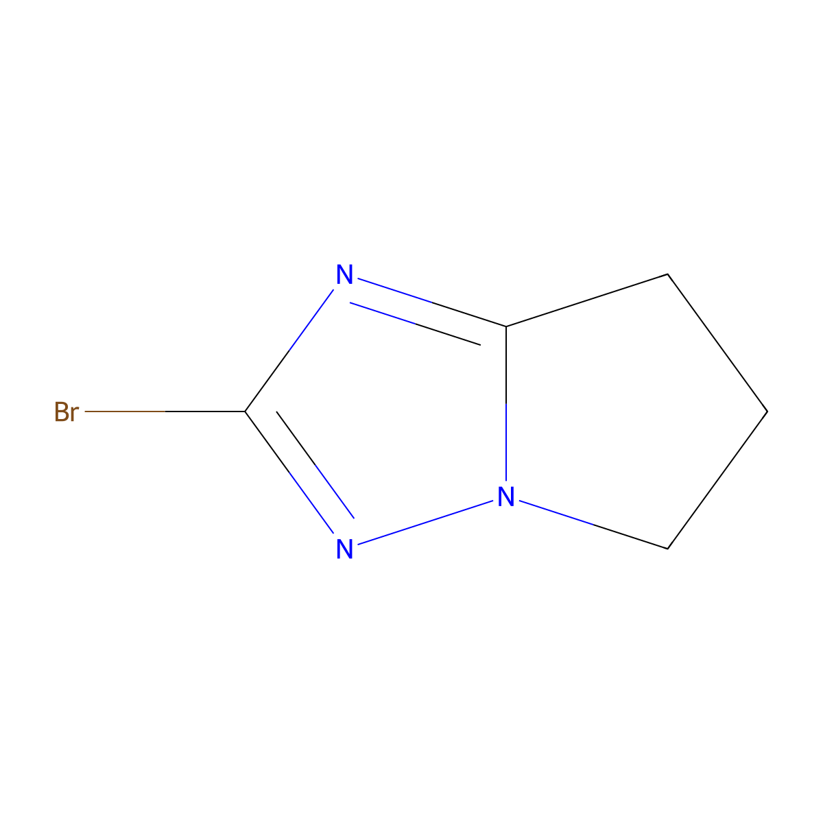 2-Bromo-6,7-dihydro-5H-pyrrolo[1,2-b][1,2,4]triazole molecular structure, CAS 1785497-76-8