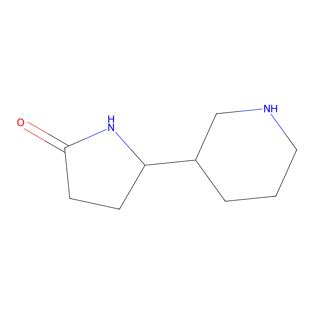 5-(Piperidin-3-yl)pyrrolidin-2-one molecular structure, CAS 1785511-19-4