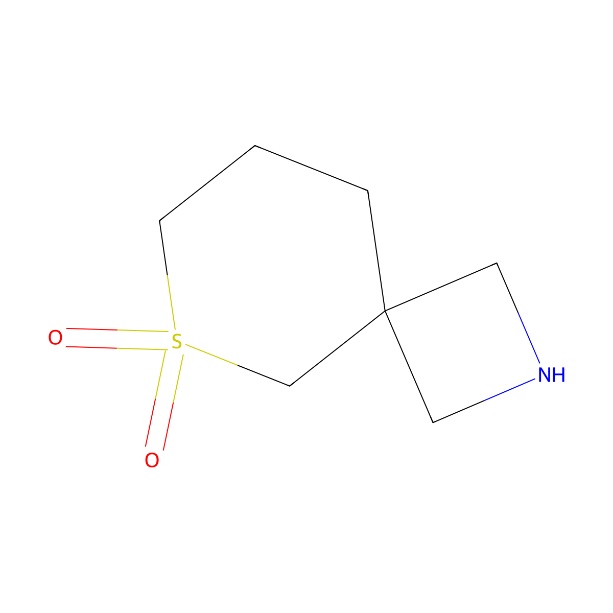 6-Thia-2-azaspiro[3.5]nonane 6,6-dioxide molecular structure, CAS 1785511-45-6