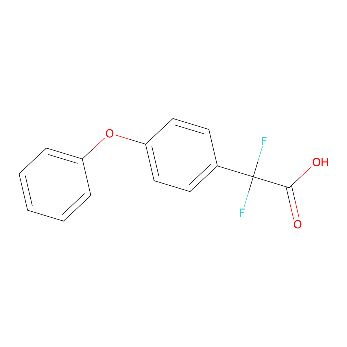 2,2-Difluoro-2-(4-phenoxyphenyl)acetic acid molecular structure, CAS 1785517-25-0