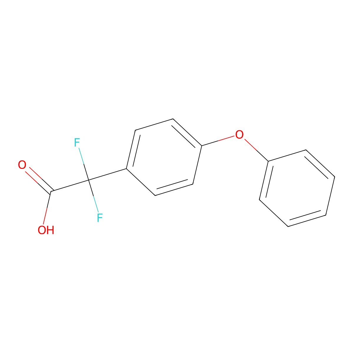 2,2-Difluoro-2-(4-phenoxyphenyl)acetic acid molecular structure, CAS 1785517-25-0