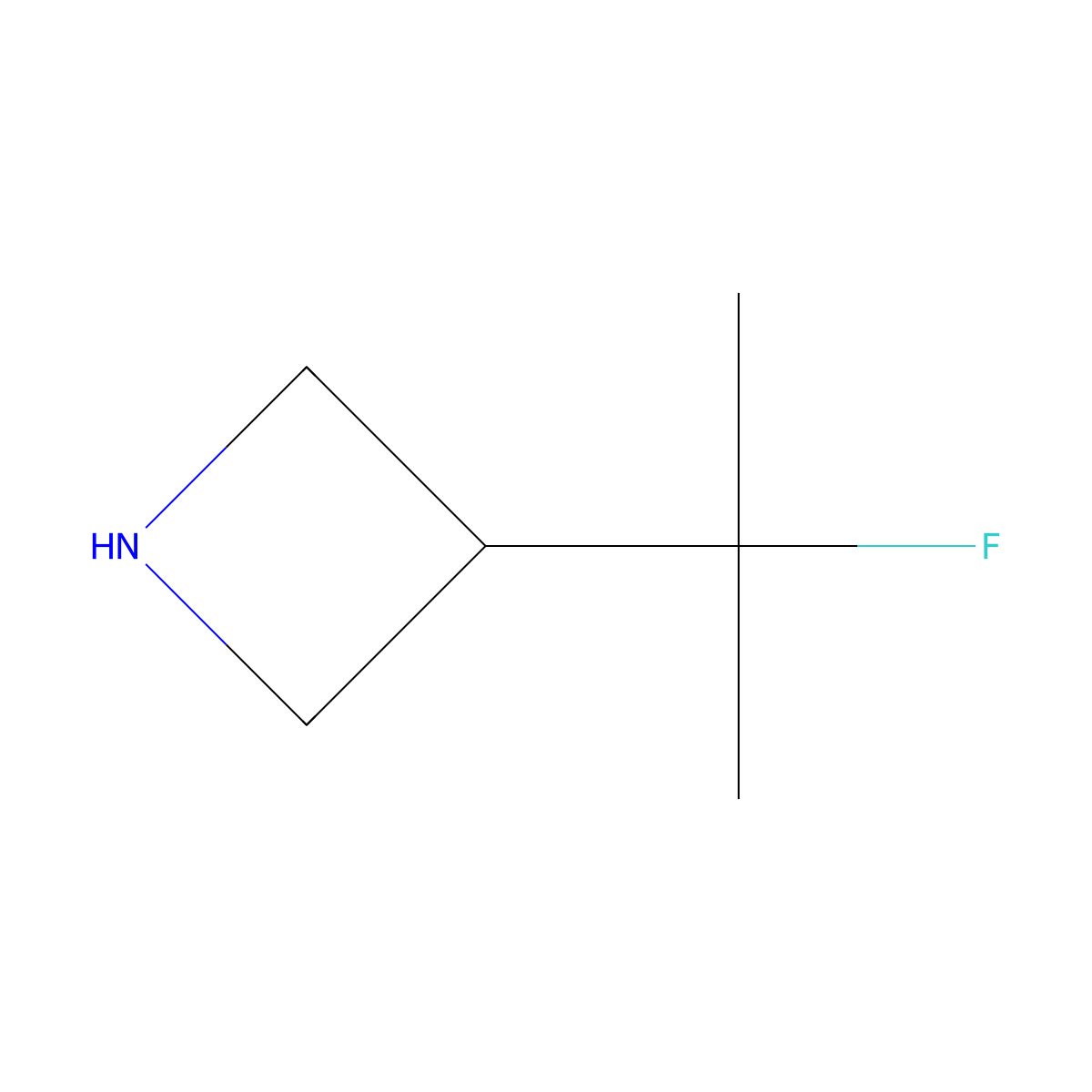 3-(2-Fluoropropan-2-yl)azetidine molecular structure, CAS 1785524-33-5