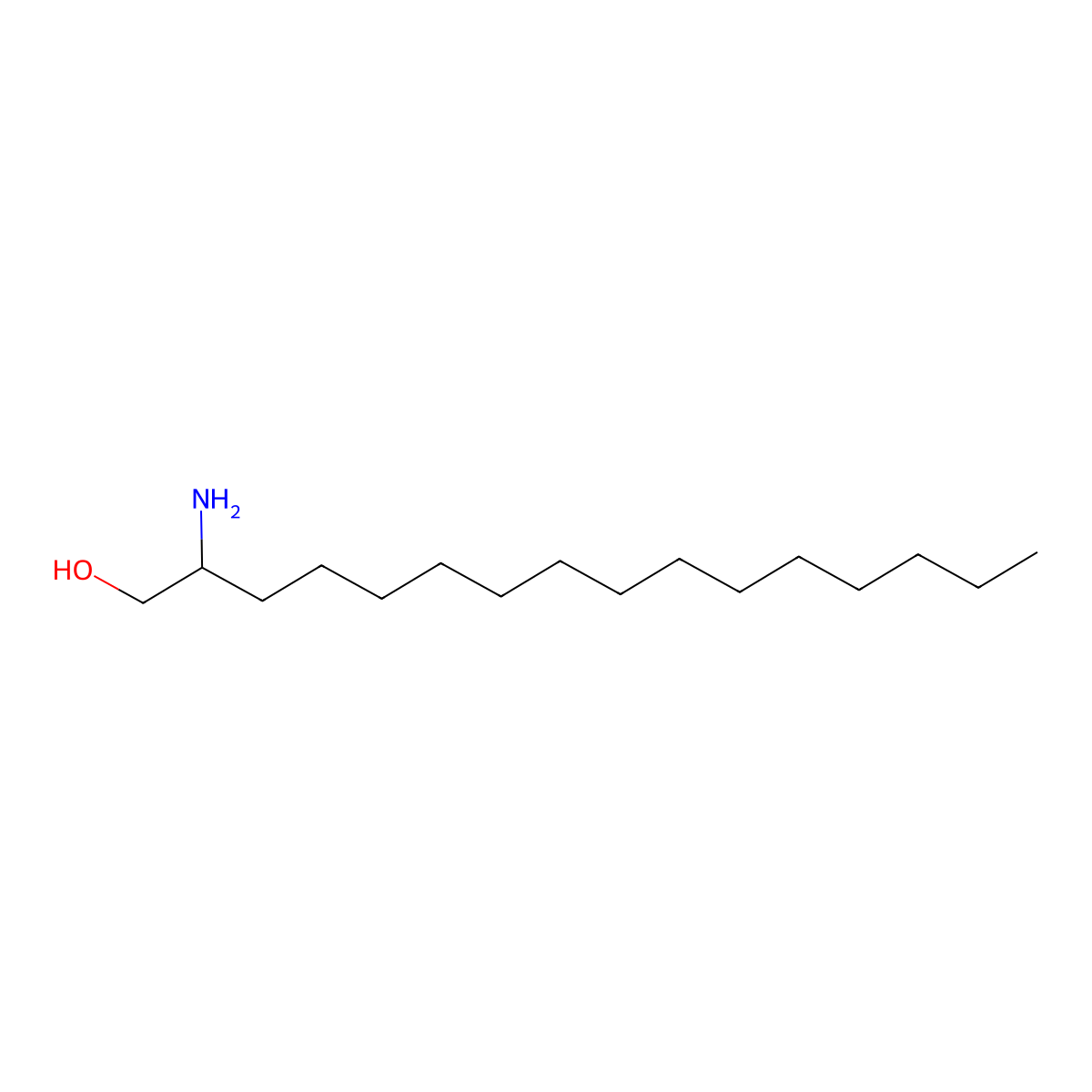 2-Aminohexadecan-1-ol molecular structure, CAS 178553-86-1