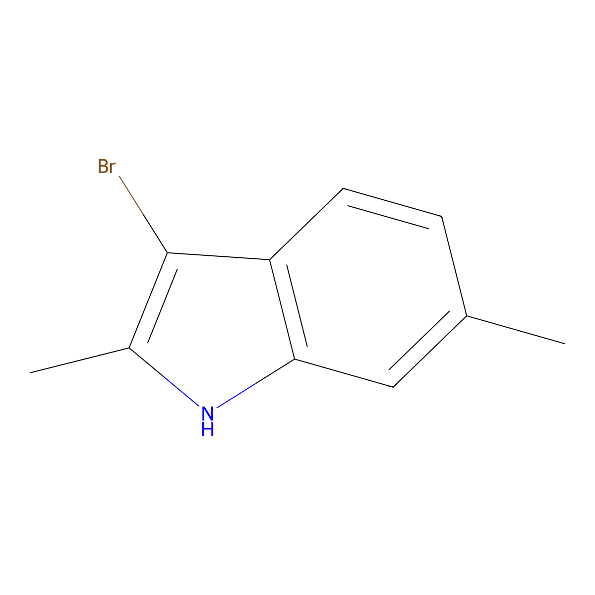 3-Bromo-2,6-dimethyl-1H-indole molecular structure, CAS 1785531-74-9