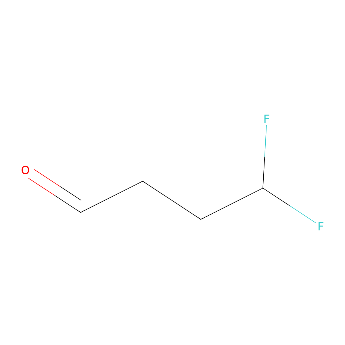 4,4-Difluorobutanal molecular structure, CAS 1785532-42-4