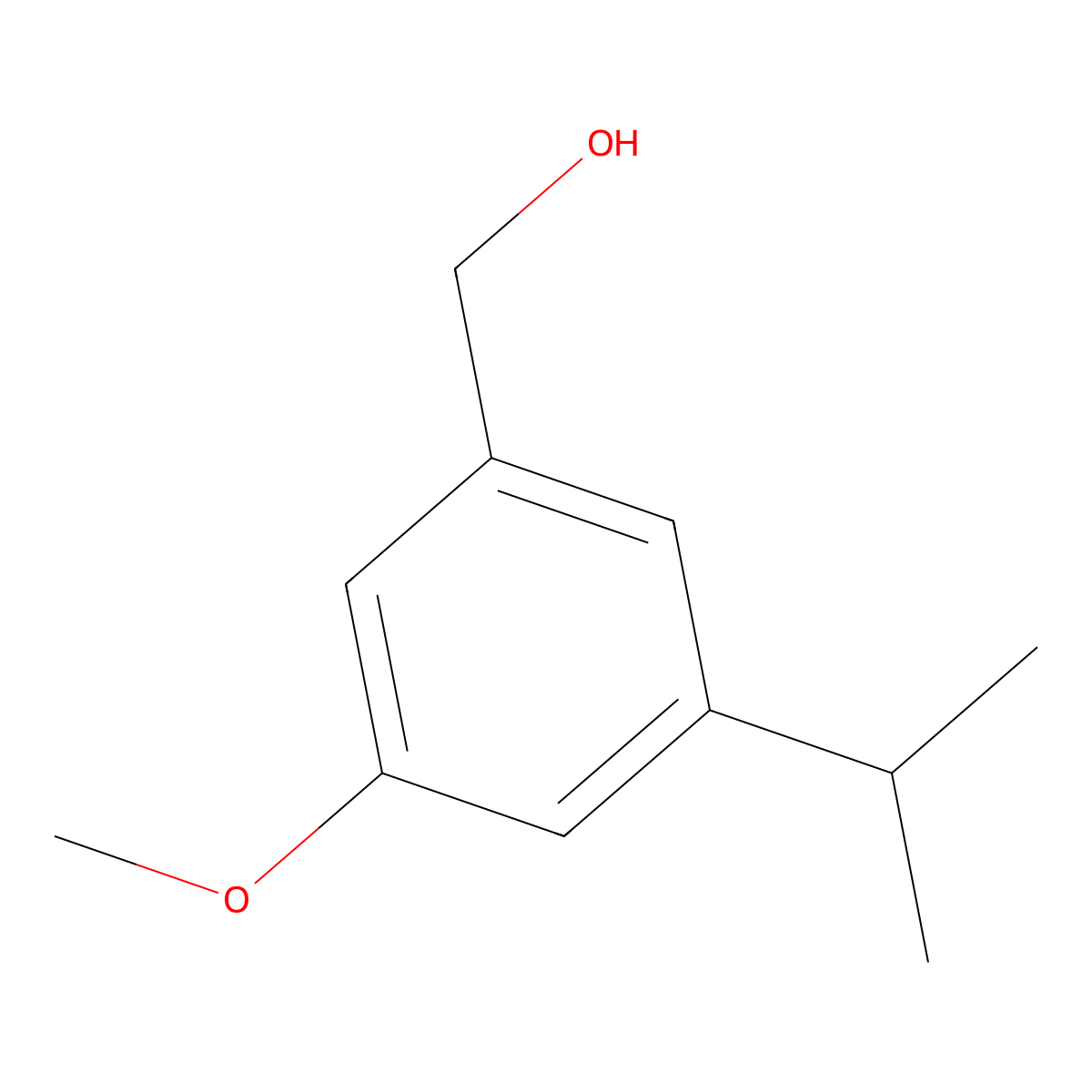 (3-Isopropyl-5-methoxyphenyl)methanol molecular structure, CAS 1785532-76-4
