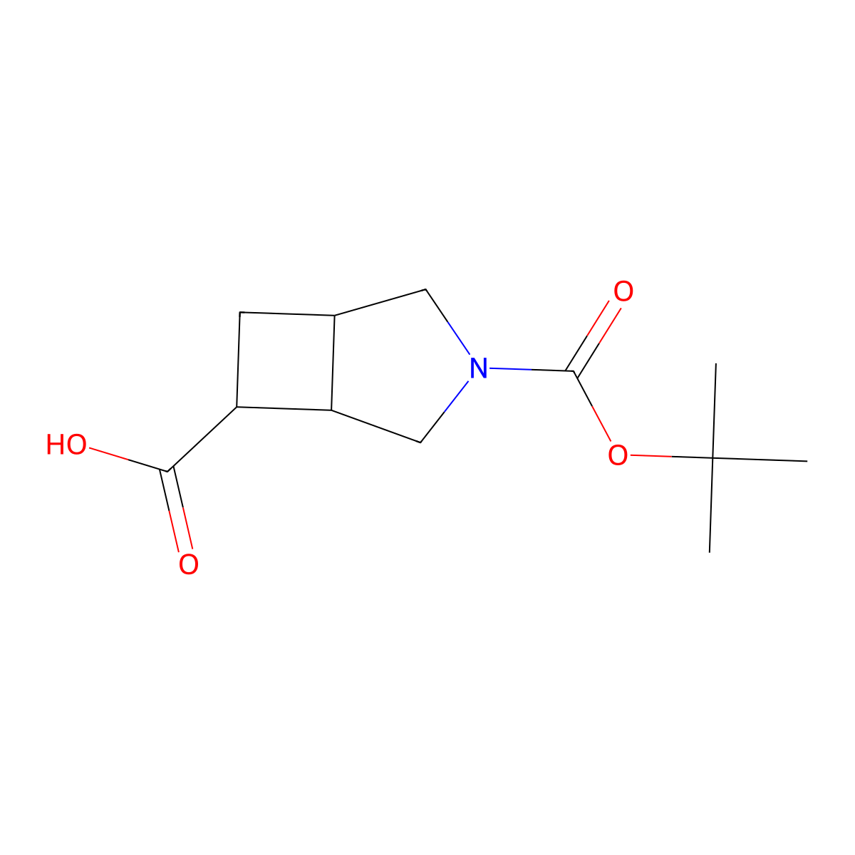 3-[(Tert-butoxy)carbonyl]-3-azabicyclo[3.2.0]heptane-6-carboxylic acid molecular structure, CAS 1785534-02-2