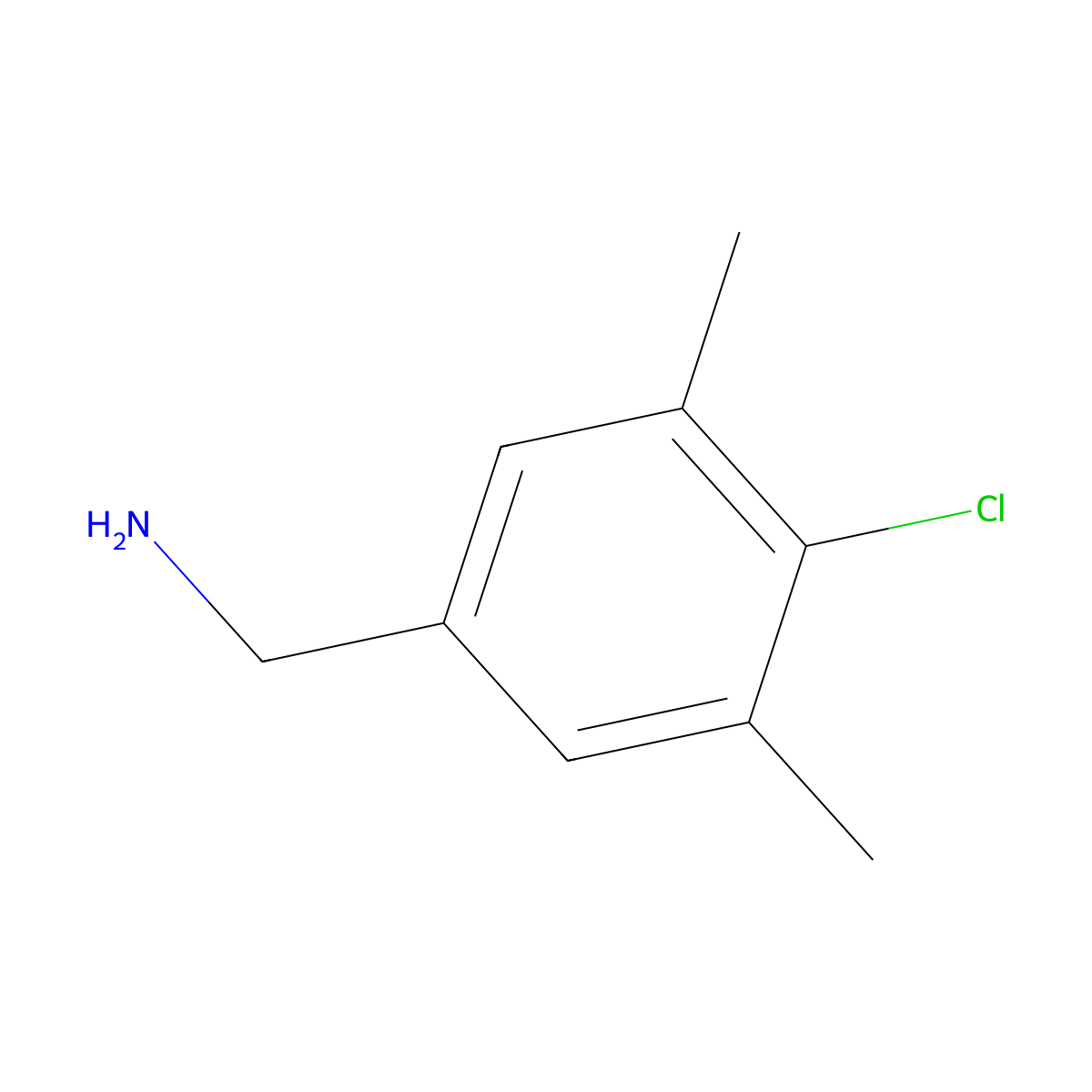 4-Chloro-3,5-dimethylbenzylamine molecular structure, CAS 1785537-35-0