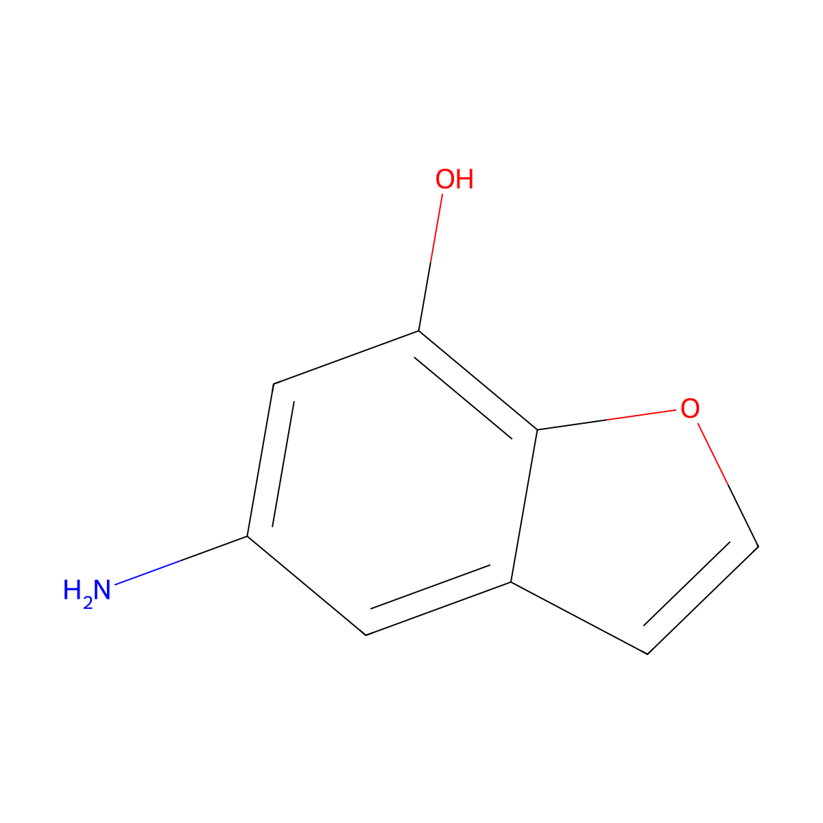 5-Amino-1-benzofuran-7-ol molecular structure, CAS 1785553-25-4