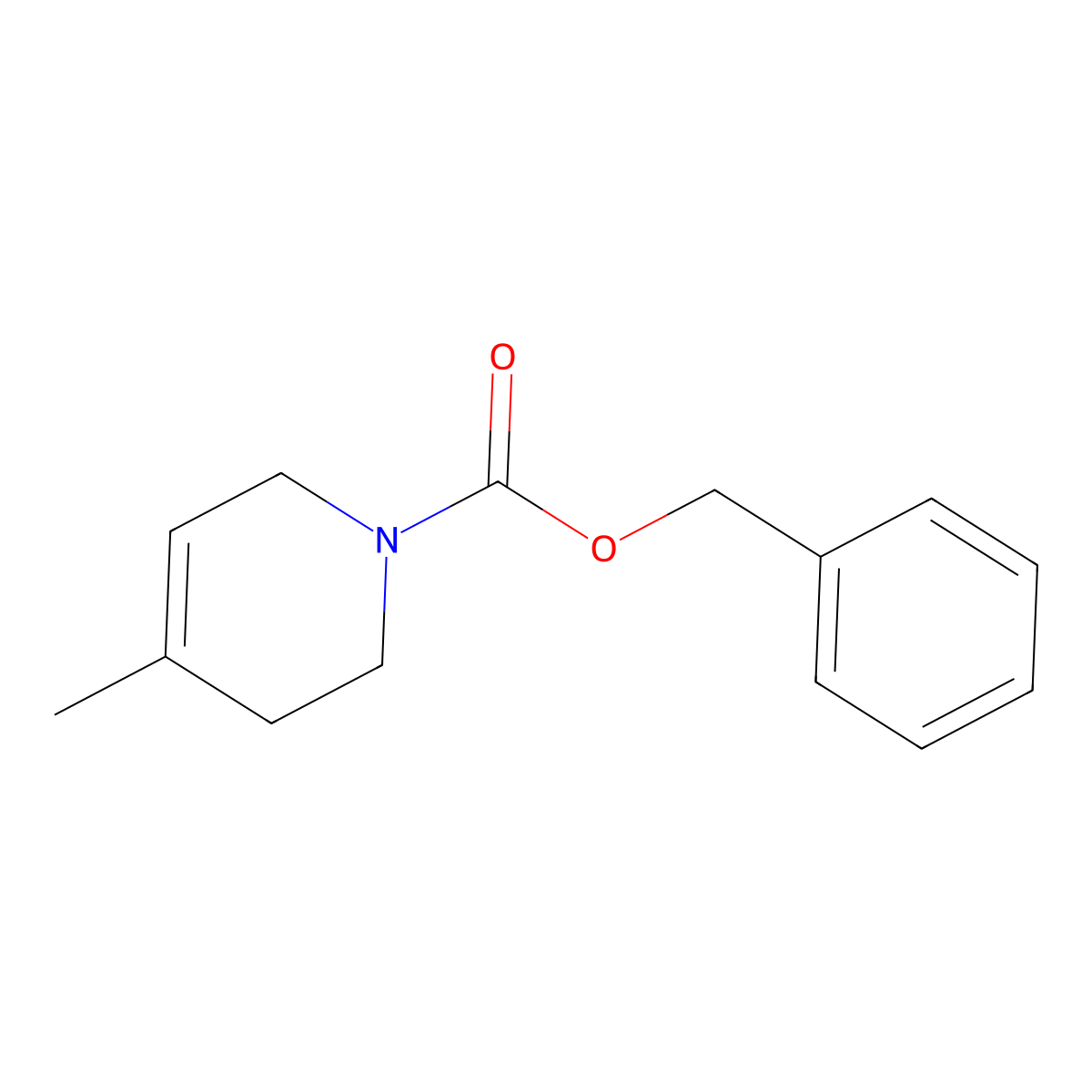 benzyl 4-methyl-3,6-dihydro-2H-pyridine-1-carboxylate molecular structure, CAS 1785555-47-6