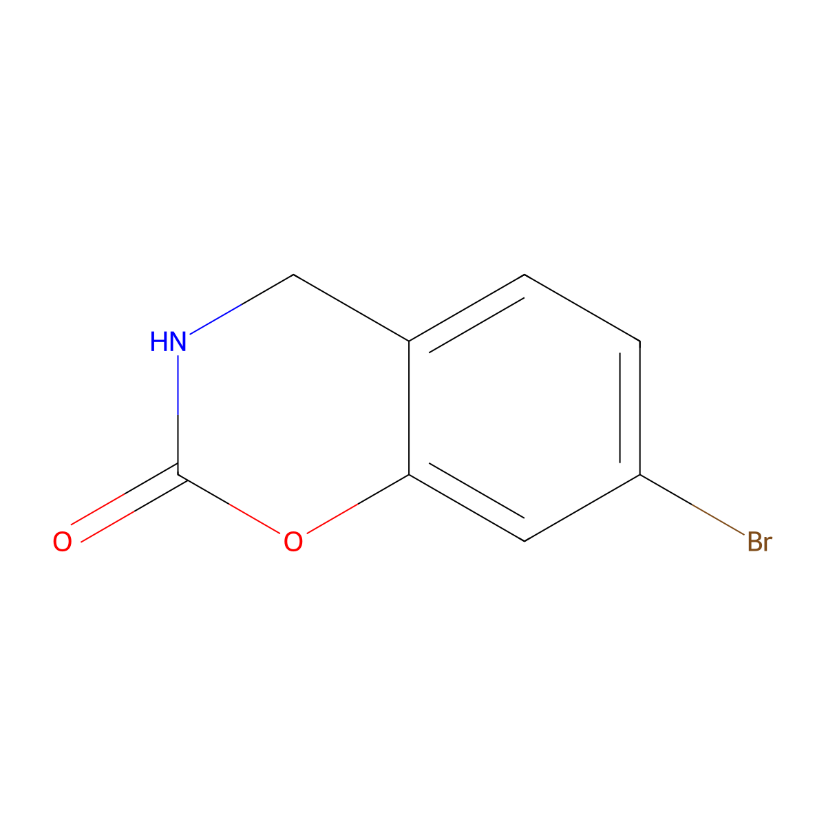 7-bromo-3,4-dihydro-2H-1,3-benzoxazin-2-one molecular structure, CAS 1785556-35-5