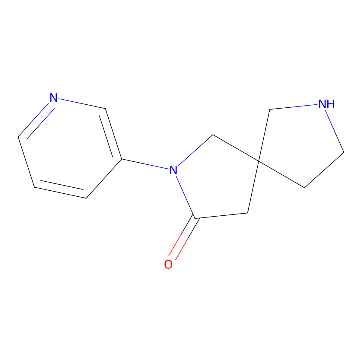 2-(Pyridin-3-yl)-2,7-diazaspiro[4.4]nonan-3-one molecular structure, CAS 1785560-97-5