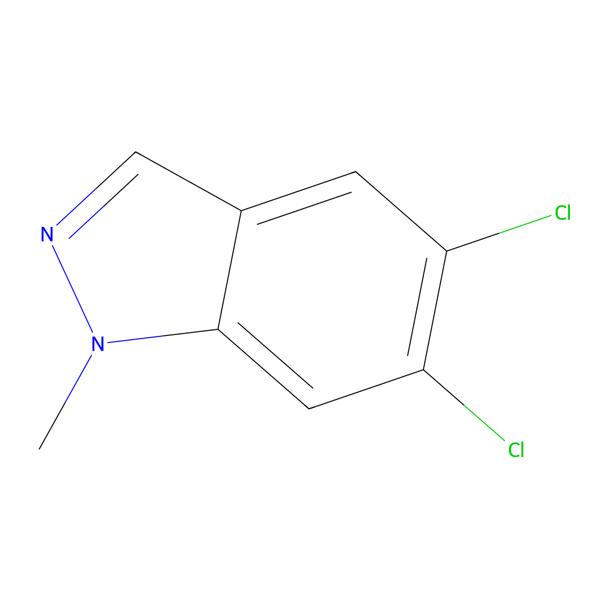 5,6-dichloro-1-methyl-1H-indazole molecular structure, CAS 1785567-51-2