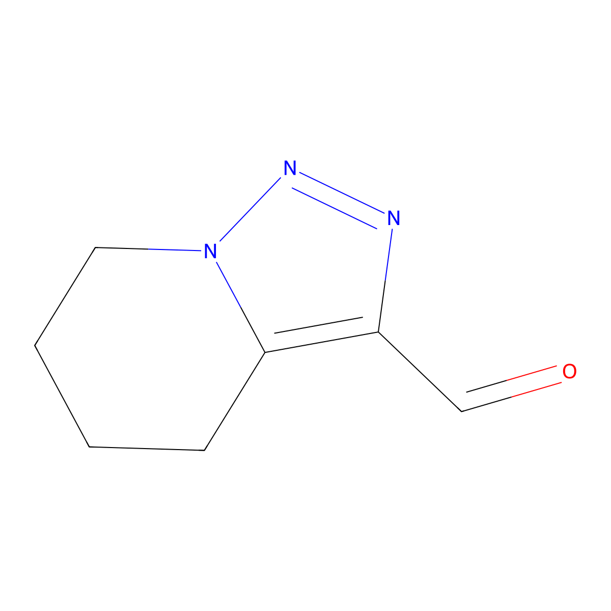 4H,5H,6H,7H-[1,2,3]triazolo[1,5-a]pyridine-3-carbaldehyde molecular structure, CAS 1785568-04-8