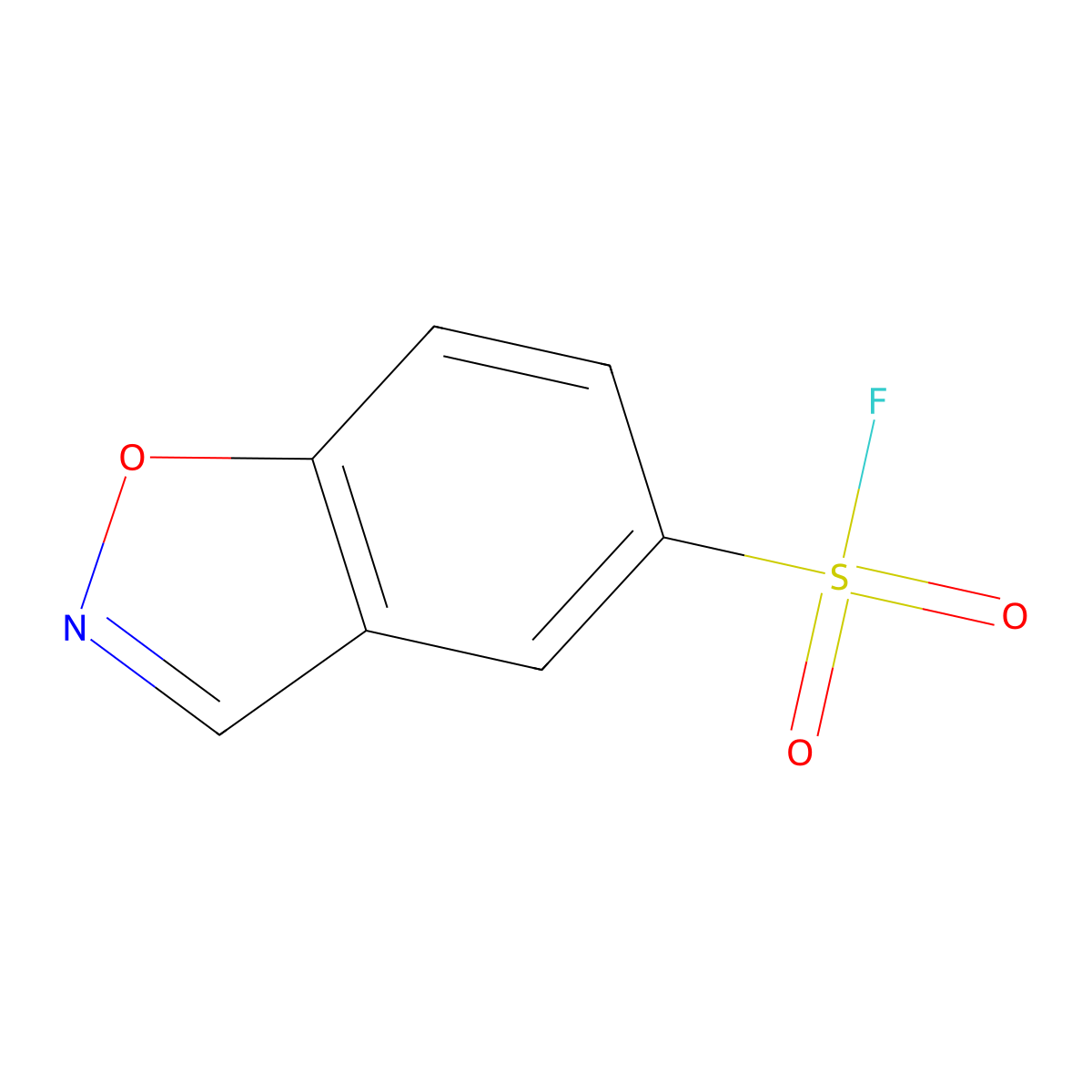 1,2-Benzoxazole-5-sulfonyl fluoride molecular structure, CAS 1785568-22-0
