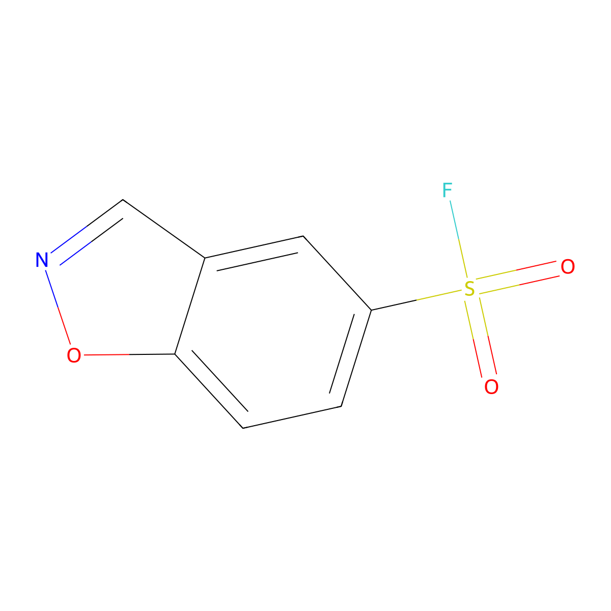 1,2-Benzoxazole-5-sulfonyl fluoride molecular structure, CAS 1785568-22-0