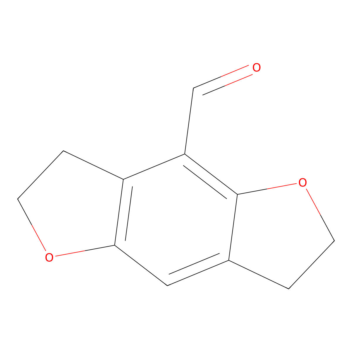 4,10-Dioxatricyclo[7.3.0.0,3,7]dodeca-1,3(7),8-triene-2-carbaldehyde molecular structure, CAS 178557-13-6
