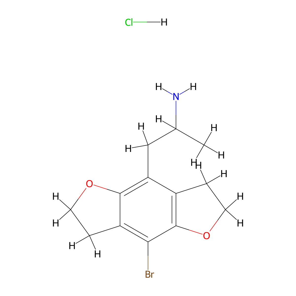 3c-b-Fly hydrochloride molecular structure, CAS 178557-19-2