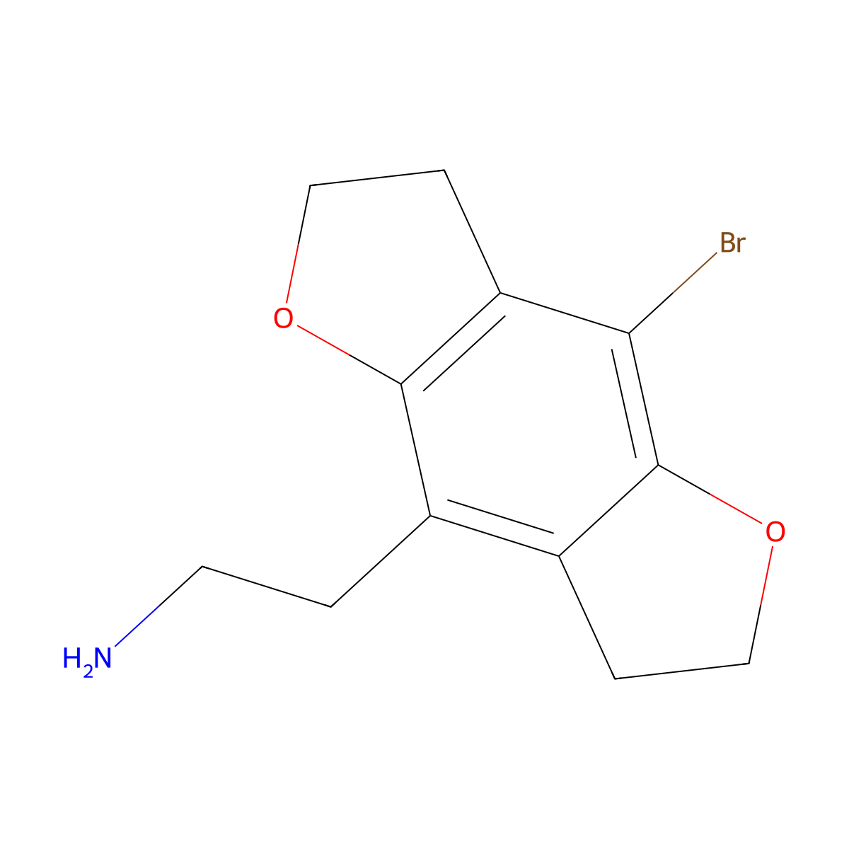2C-B-Fly molecular structure, CAS 178557-21-6