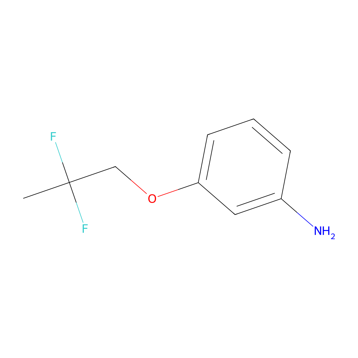 3-(2,2-Difluoropropoxy)aniline molecular structure, CAS 1785570-88-8