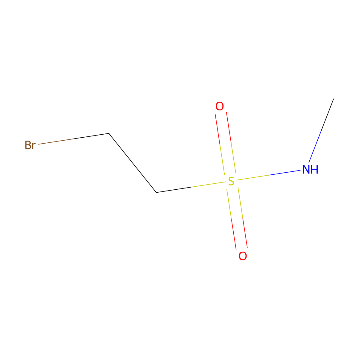 2-bromo-N-methylethane-1-sulfonamide molecular structure, CAS 1785584-02-2
