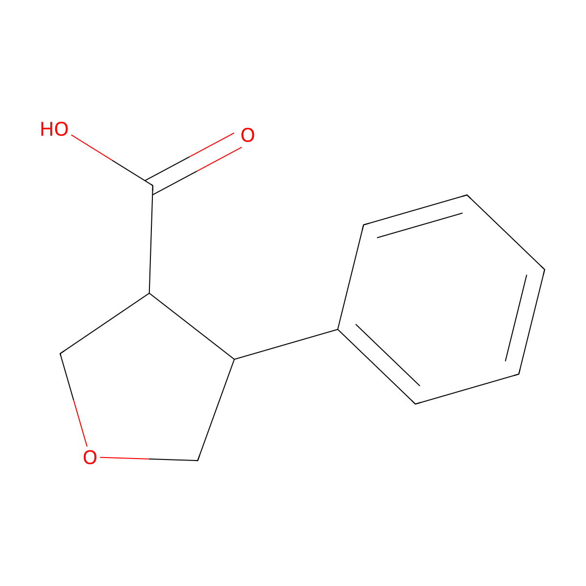 4-Phenyloxolane-3-carboxylic acid molecular structure, CAS 1785593-60-3