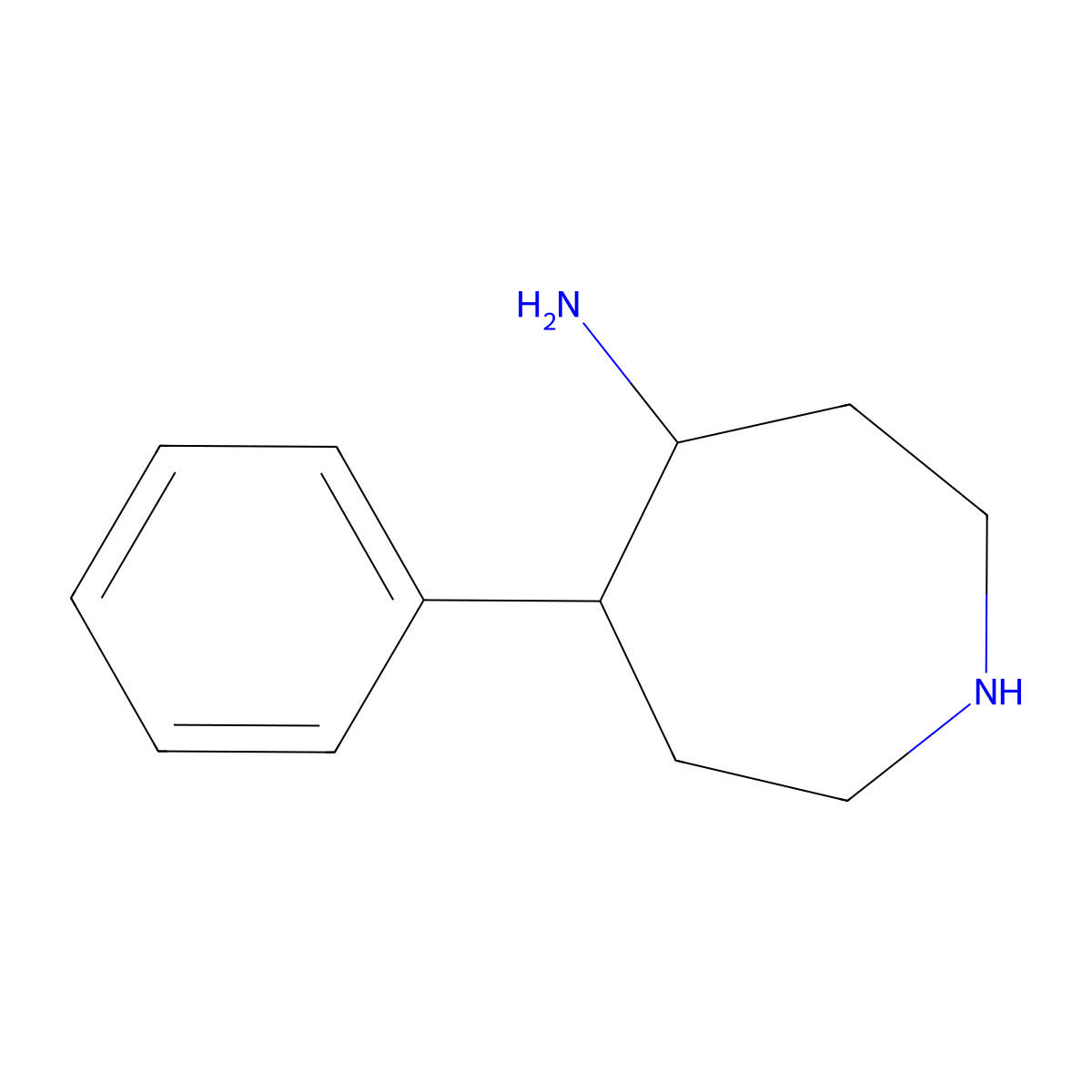 5-Phenylazepan-4-amine molecular structure, CAS 1785597-97-8