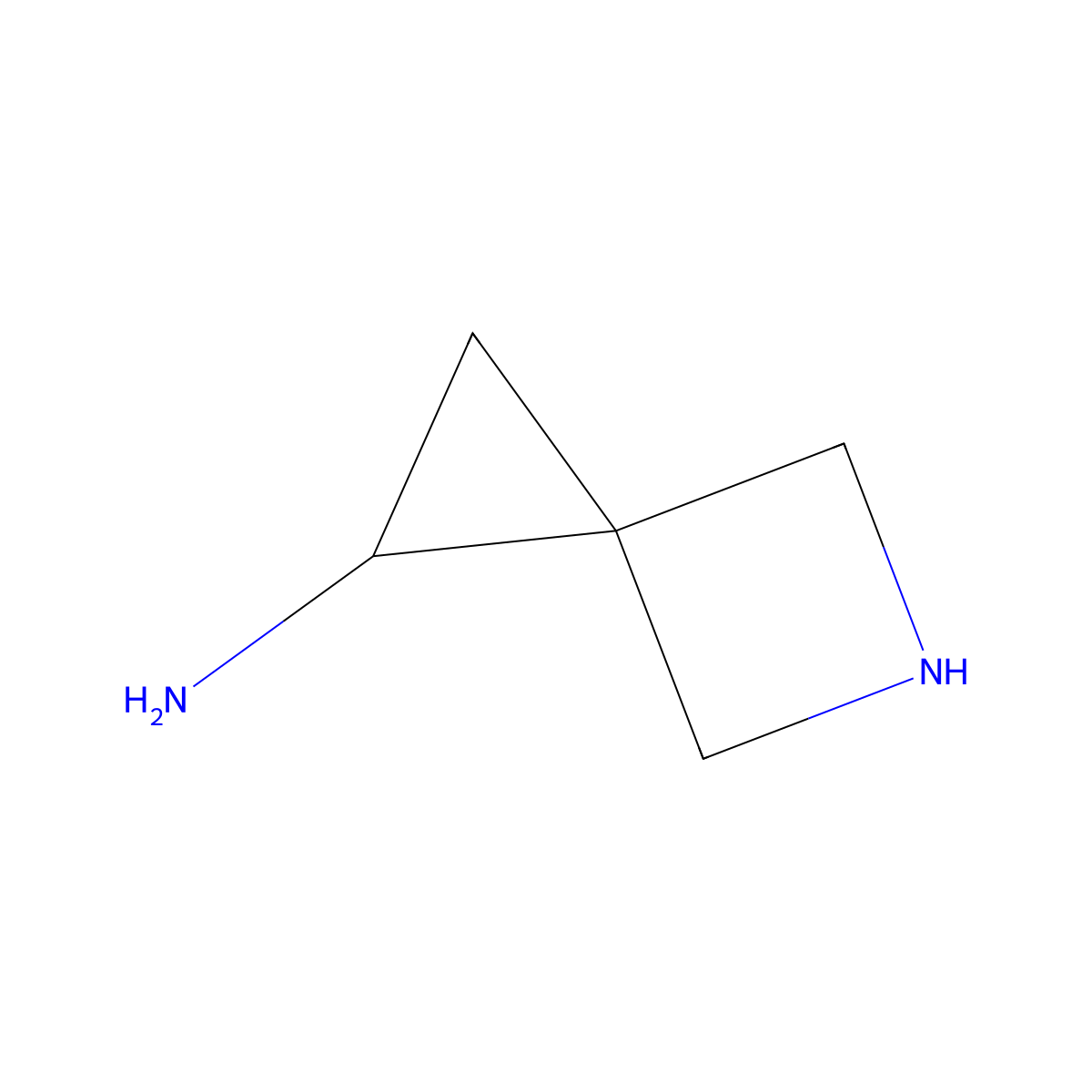 5-Azaspiro[2.3]hexan-1-amine molecular structure, CAS 1785611-13-3