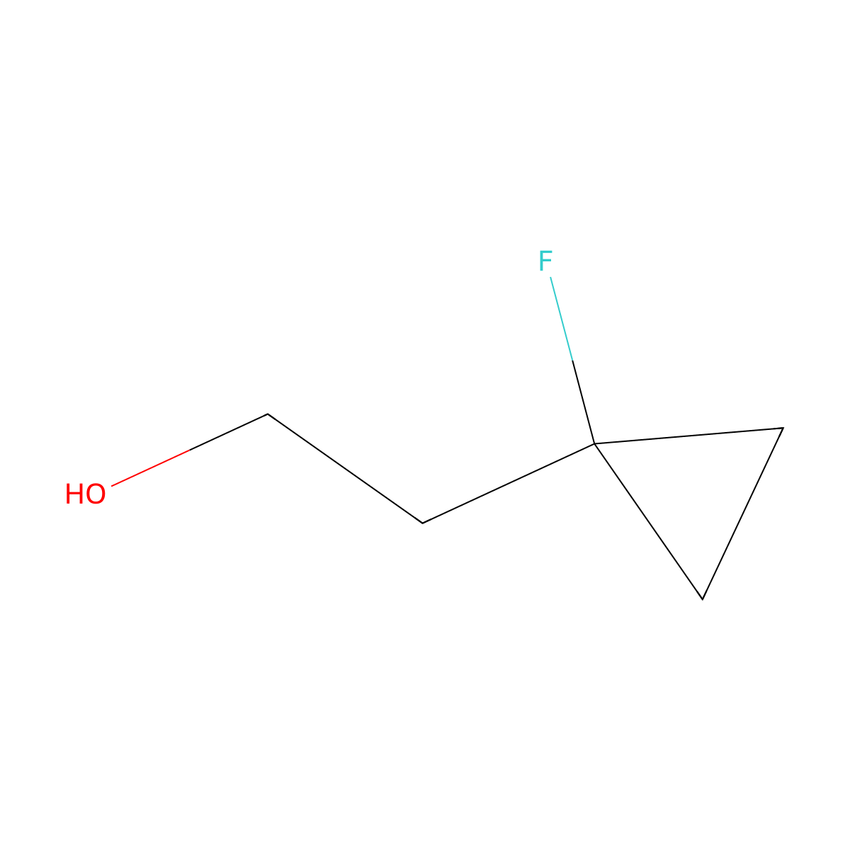 2-(1-Fluorocyclopropyl)ethan-1-ol molecular structure, CAS 1785611-29-1