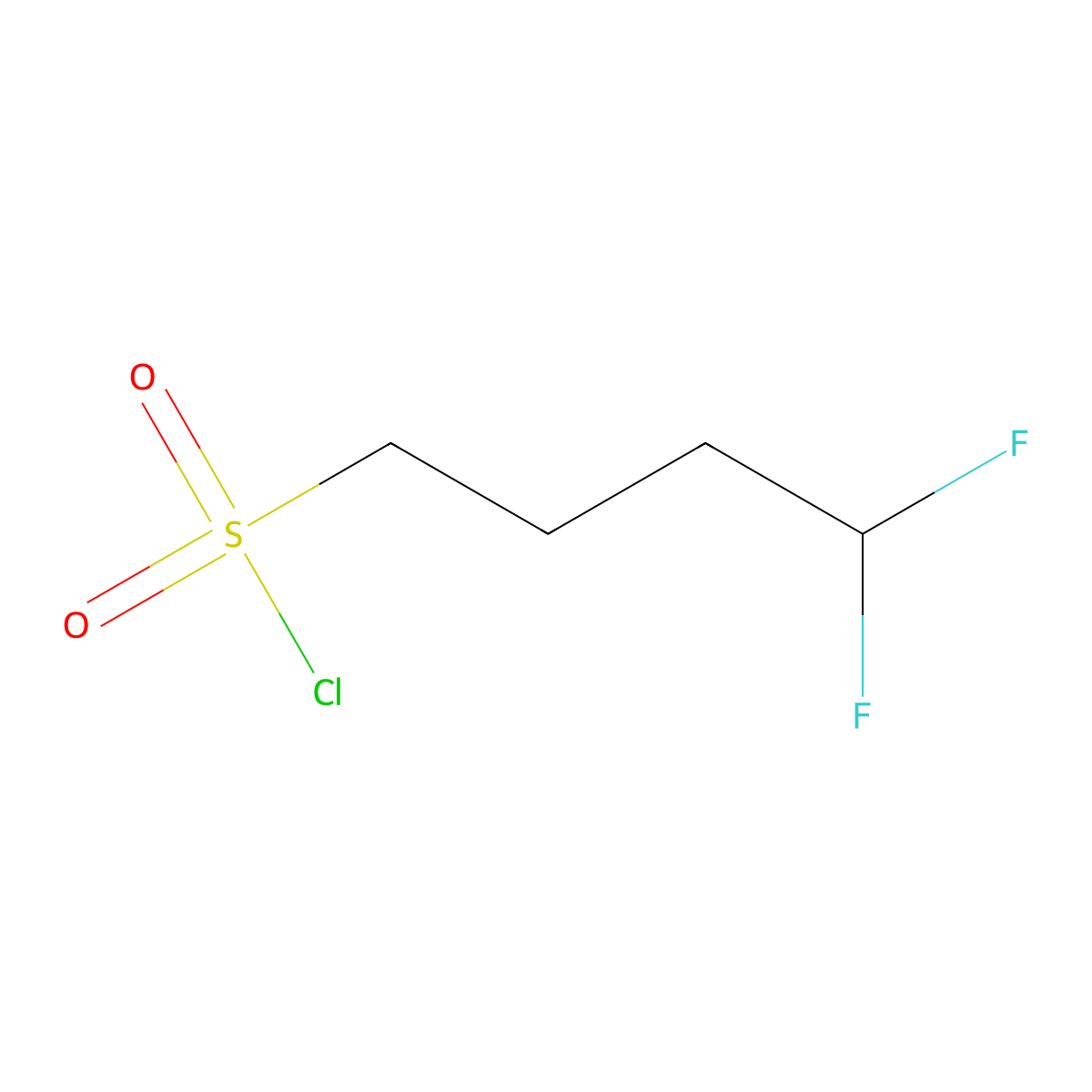 4,4-Difluorobutane-1-sulfonyl chloride molecular structure, CAS 1785613-49-1