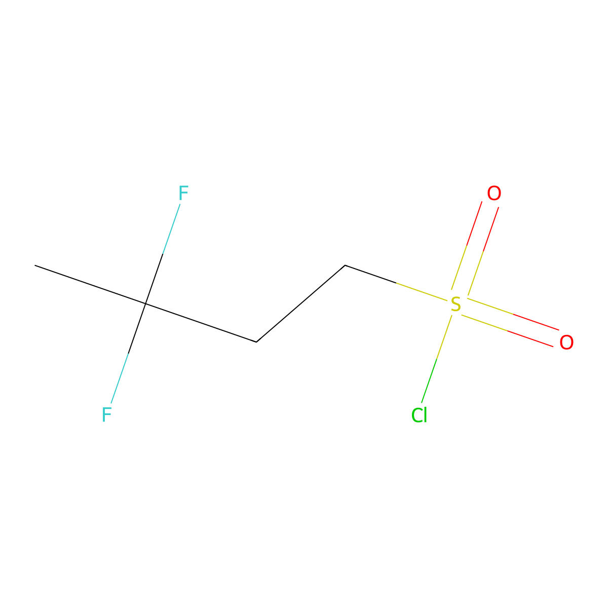 3,3-Difluorobutane-1-sulfonyl chloride molecular structure, CAS 1785613-55-9