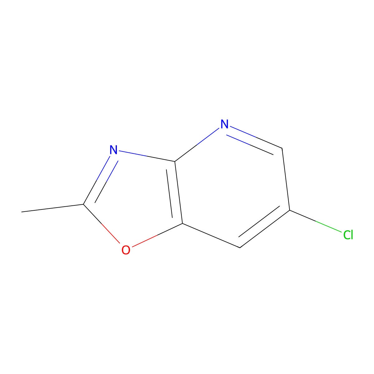 6-Chloro-2-methyloxazolo[4,5-b]pyridine molecular structure, CAS 1785621-96-6