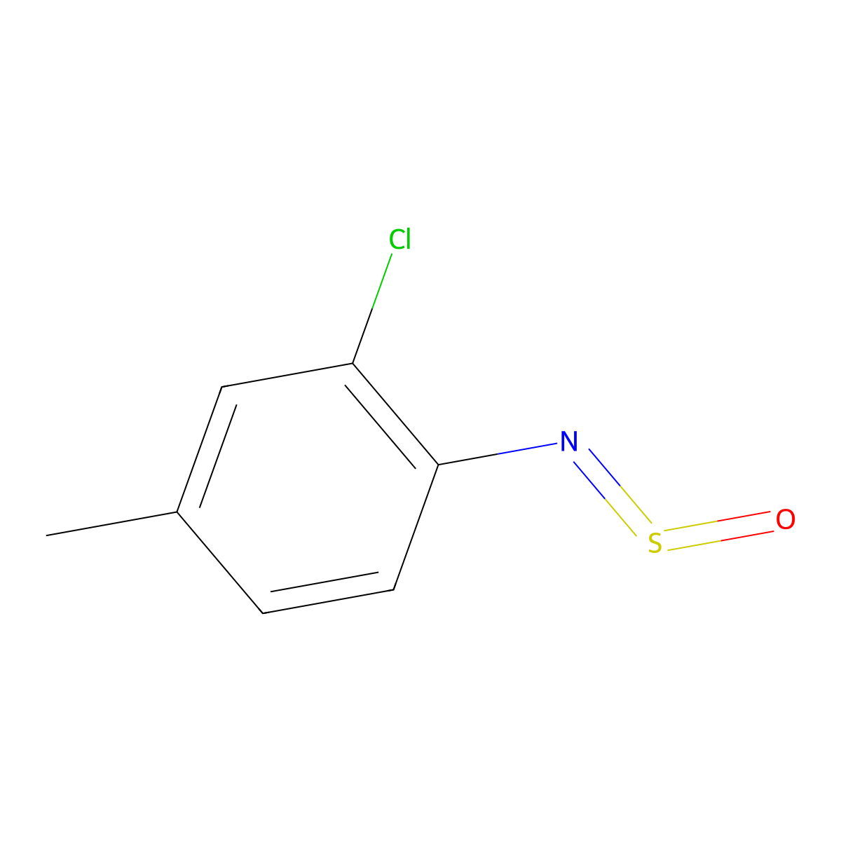 2-Chloro-4-methyl-1-(sulfinylamino)benzene molecular structure, CAS 1785759-39-8