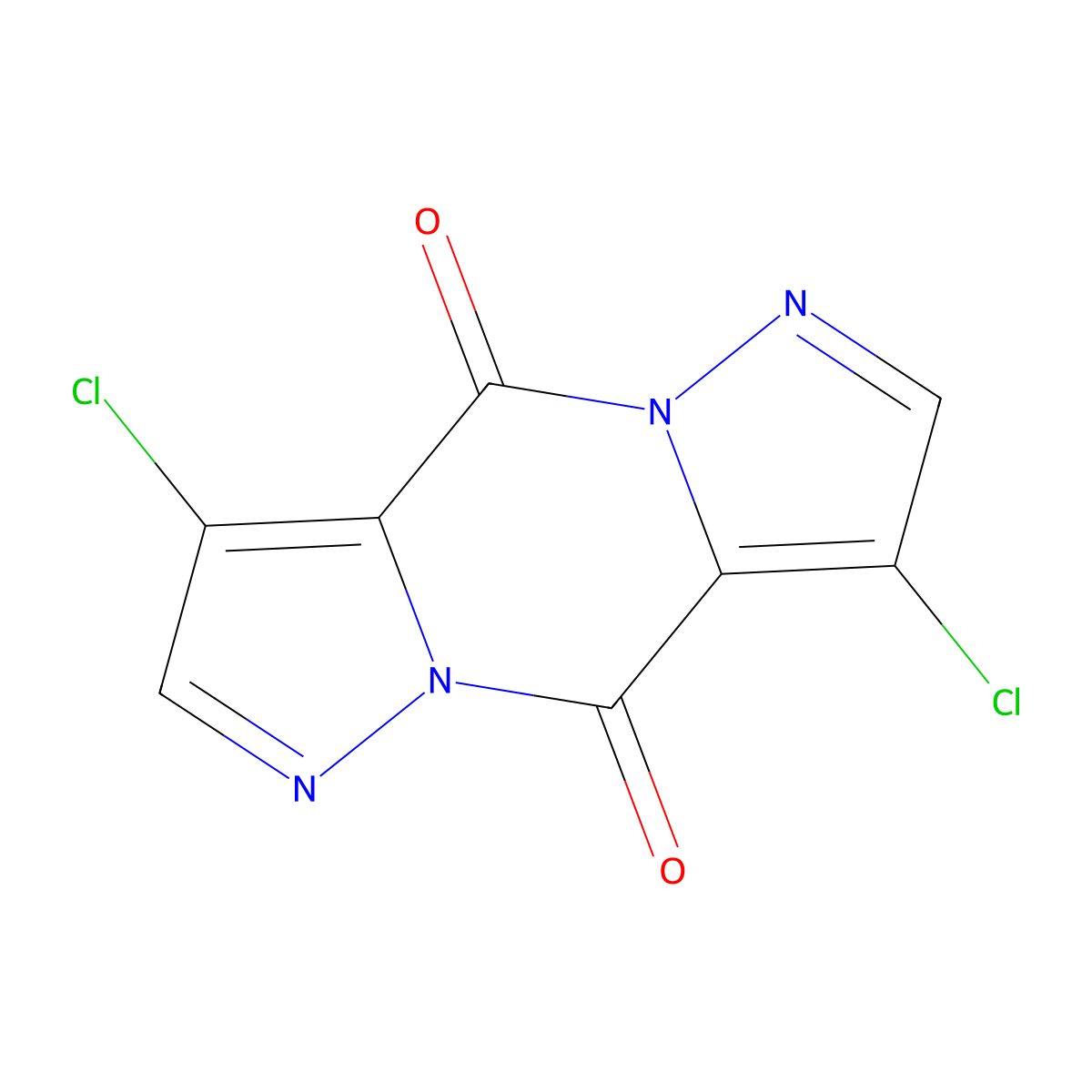 4,10-Dichloro-1,6,7,12-tetraazatricyclo[7.3.0.0,3,7]dodeca-3,5,9,11-tetraene-2,8-dione molecular structure, CAS 1785759-56-9