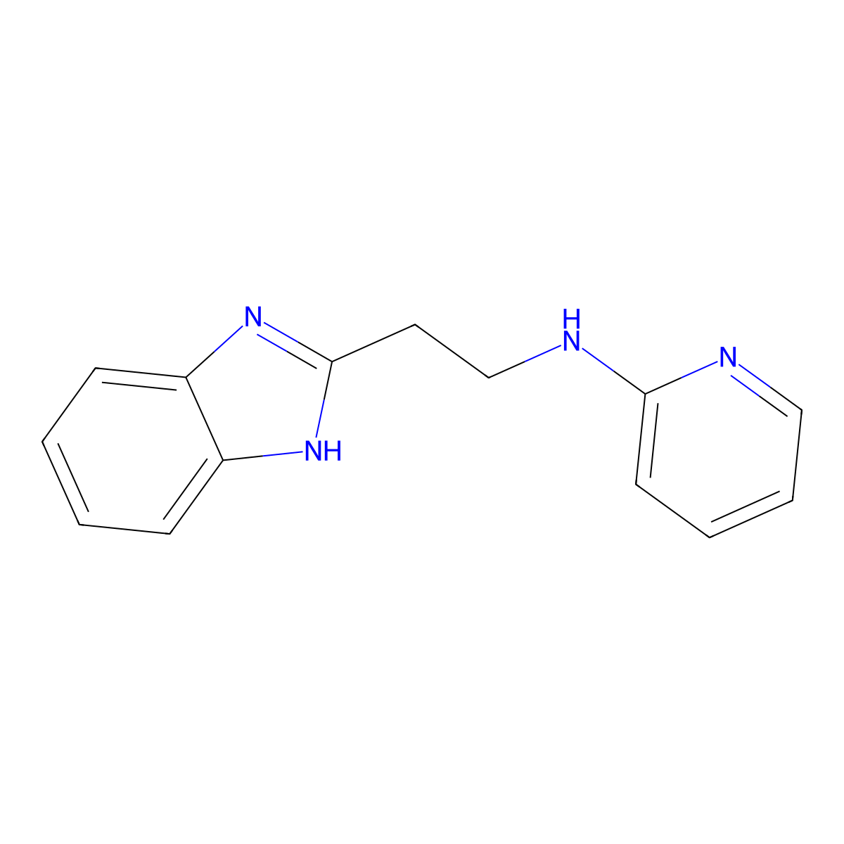 N-[2-(1H-Benzimidazol-2-yl)ethyl]pyridin-2-amine molecular structure, CAS 1785760-90-8