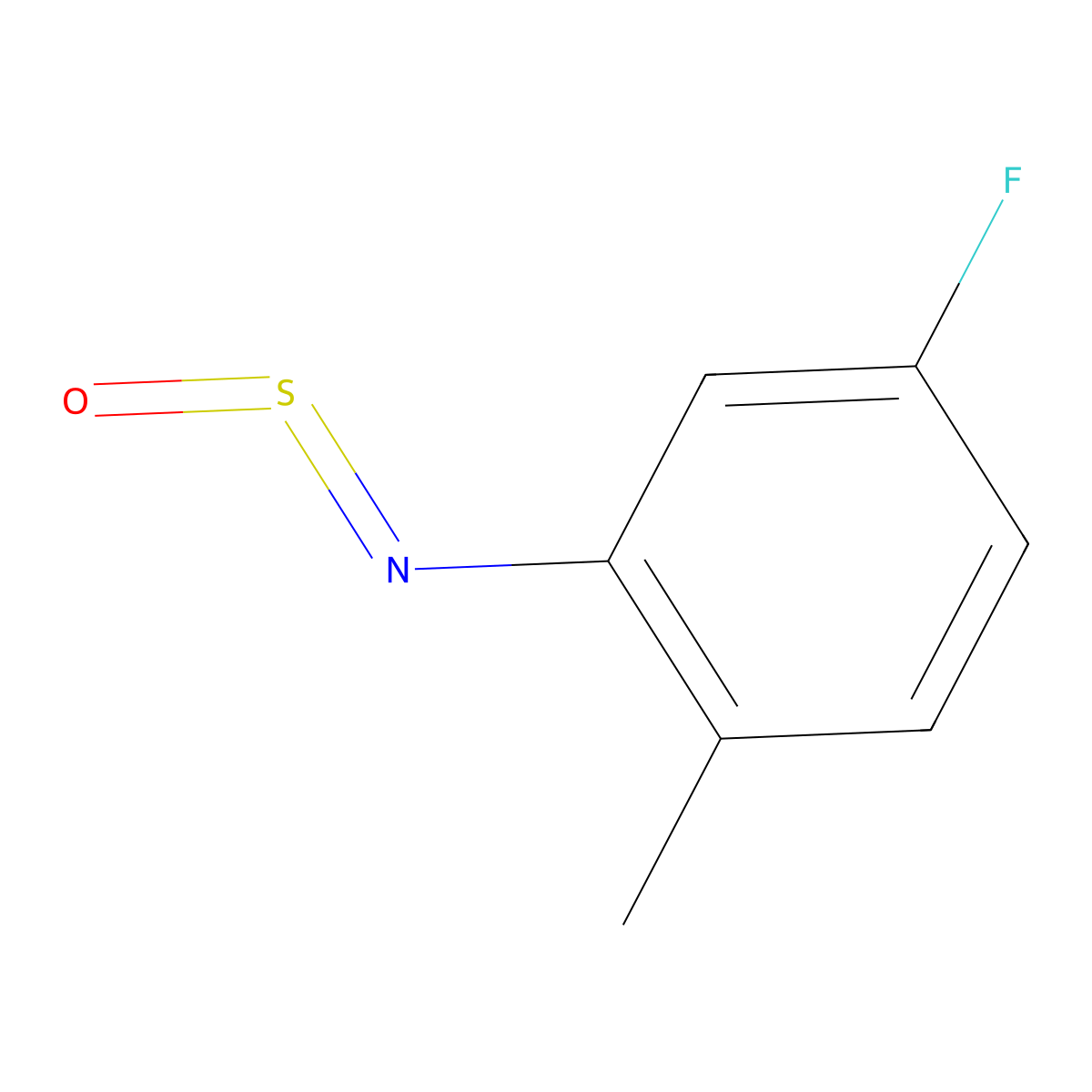 4-Fluoro-1-methyl-2-(sulfinylamino)benzene molecular structure, CAS 1785761-01-4
