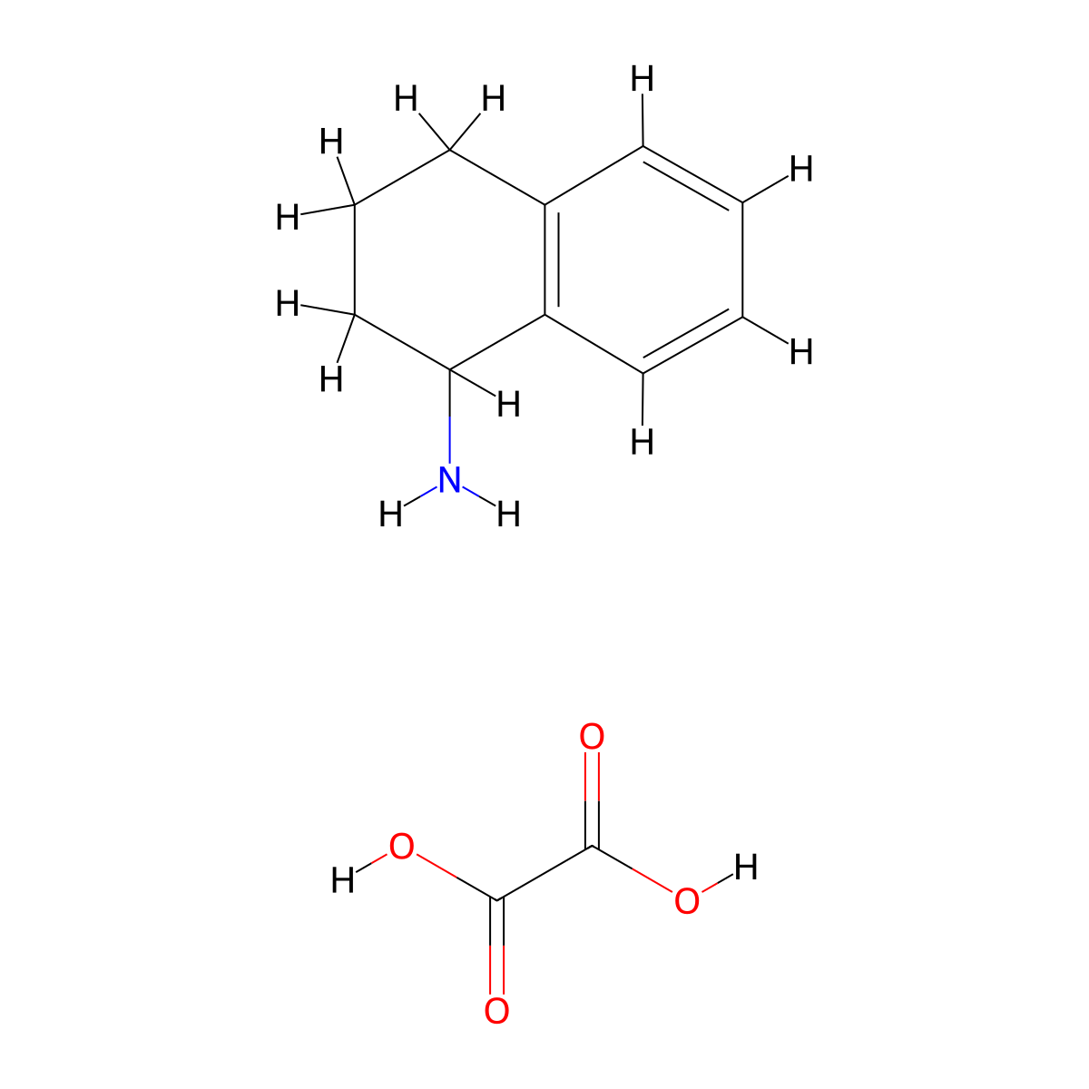 1,2,3,4-Tetrahydro-1-naphthalenamine oxalate molecular structure, CAS 1785761-09-2