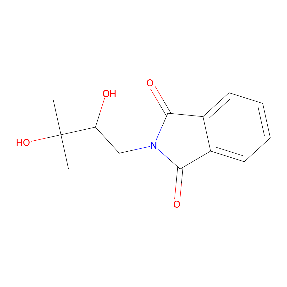 2-(2,3-dihydroxy-3-methylbutyl)-1H-isoindole-1,3(2H)-dione molecular structure, CAS 1785761-56-9