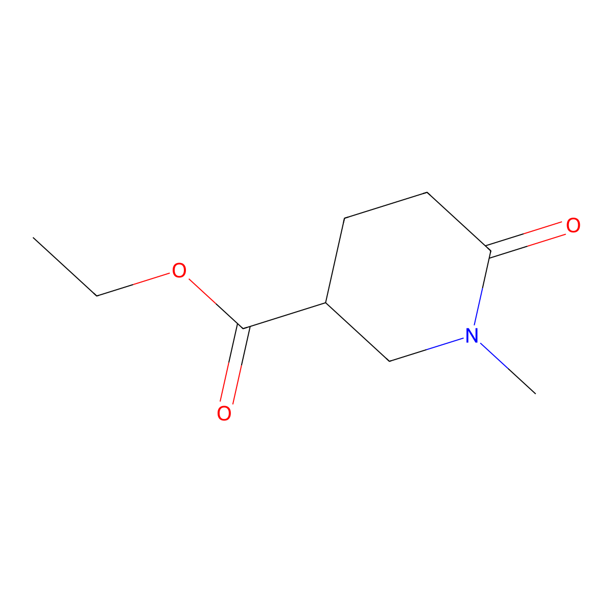 Ethyl 1-methyl-6-oxopiperidine-3-carboxylate molecular structure, CAS 1785761-59-2